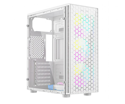 Obudowa GEMBIRD Obudowa komputerowa gamingowa Fornax 500, biała CCC-FC-500W